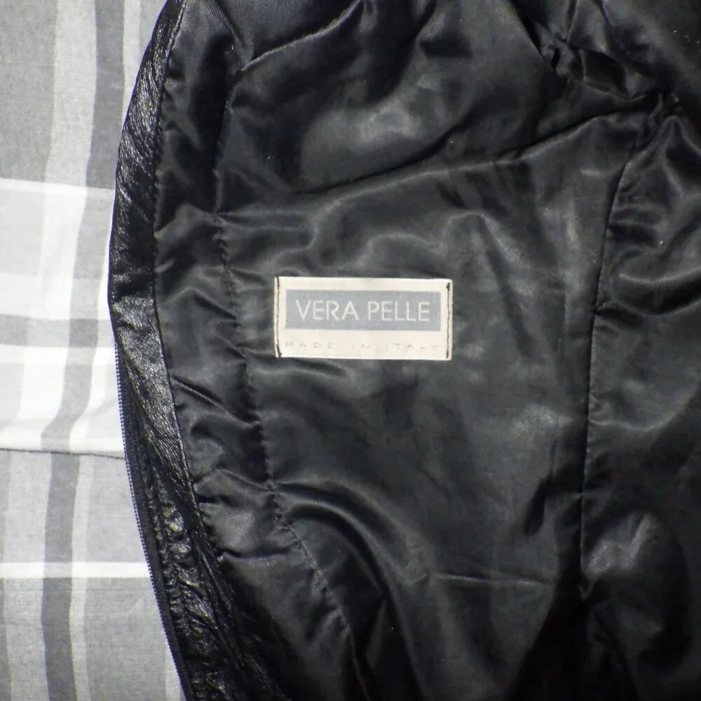 Vintage Vera Pelle Long Leather Jacket - Picture 3 of 3